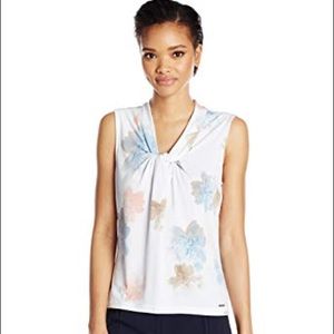 calvin klein women’s matte cami with floral print